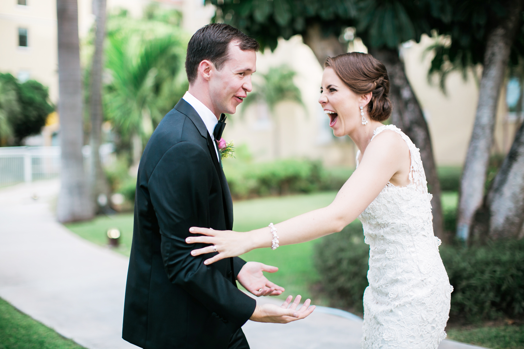 excited just married