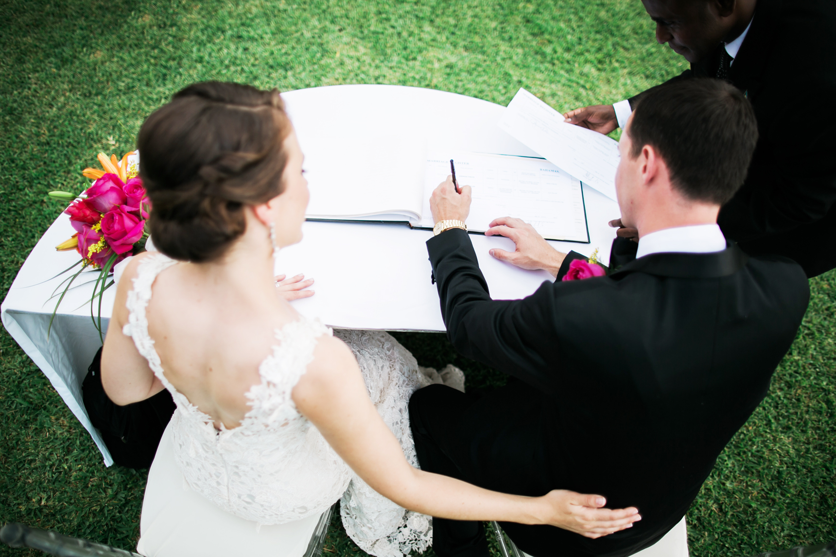 signing marriage license