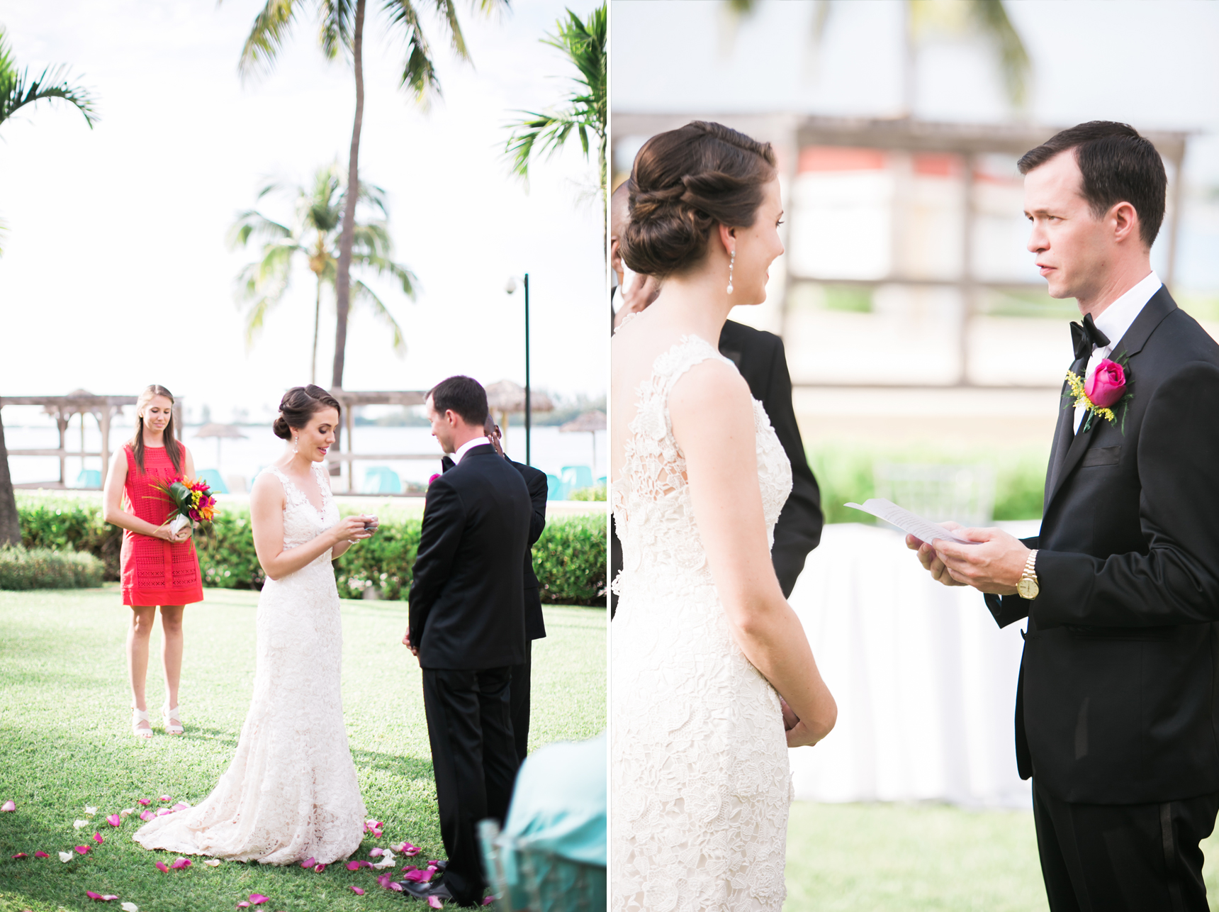 wedding vows in the Bahamas