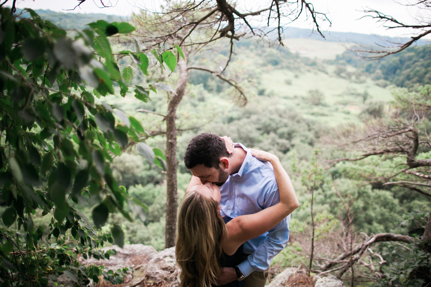 Mountaintop engagement photos