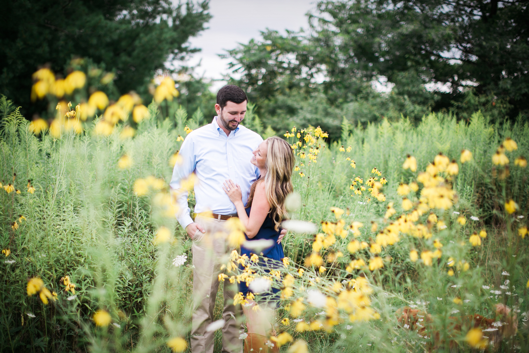 Wildflower engagement photos