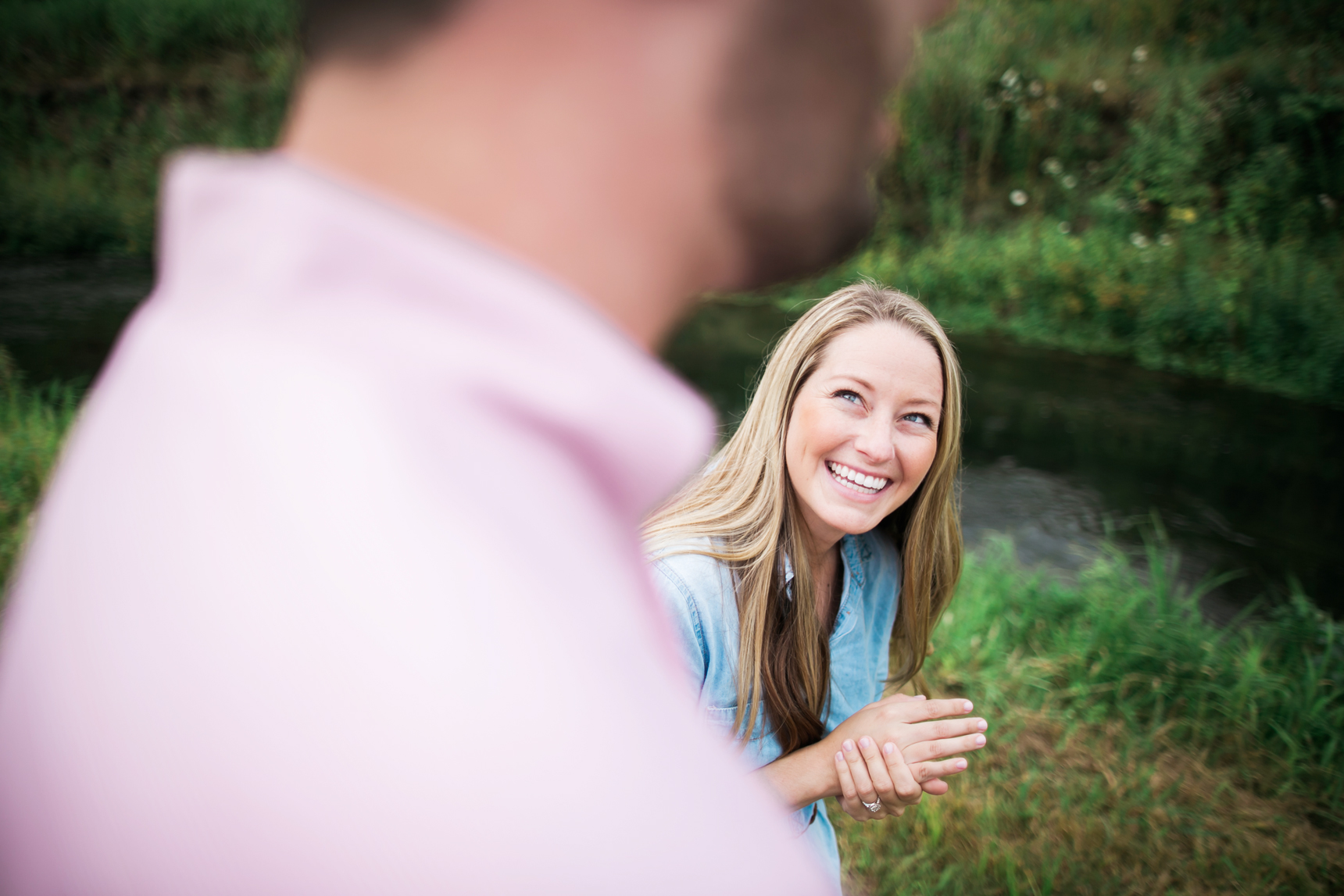 Woman laughing