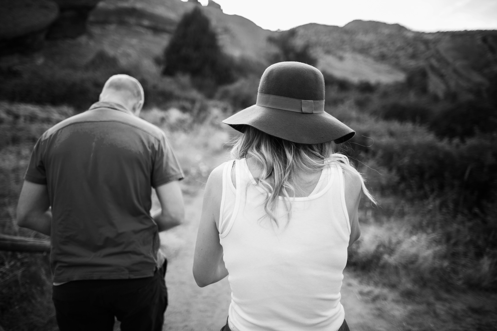 Hiking engagement session