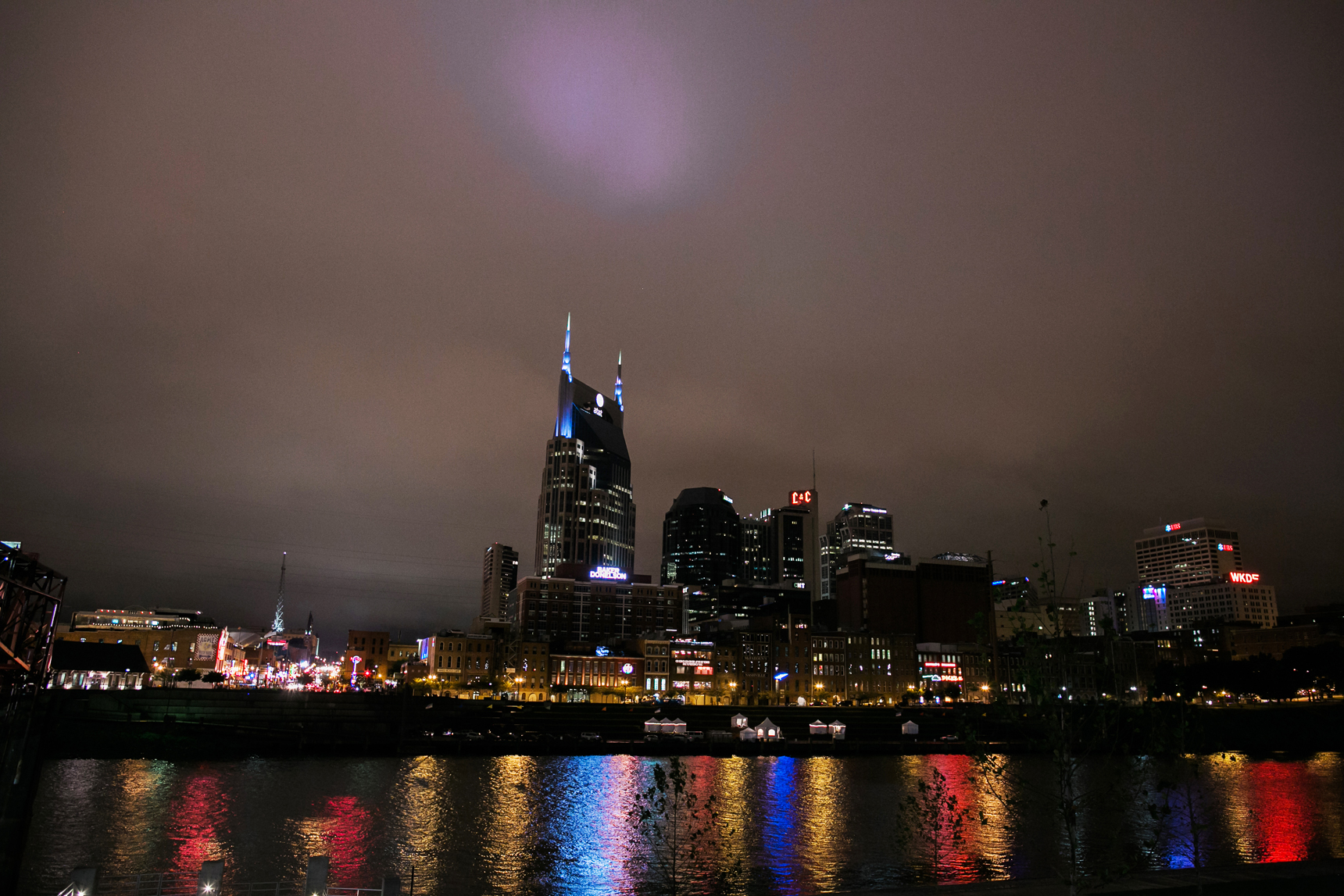 Nashville skyline at night