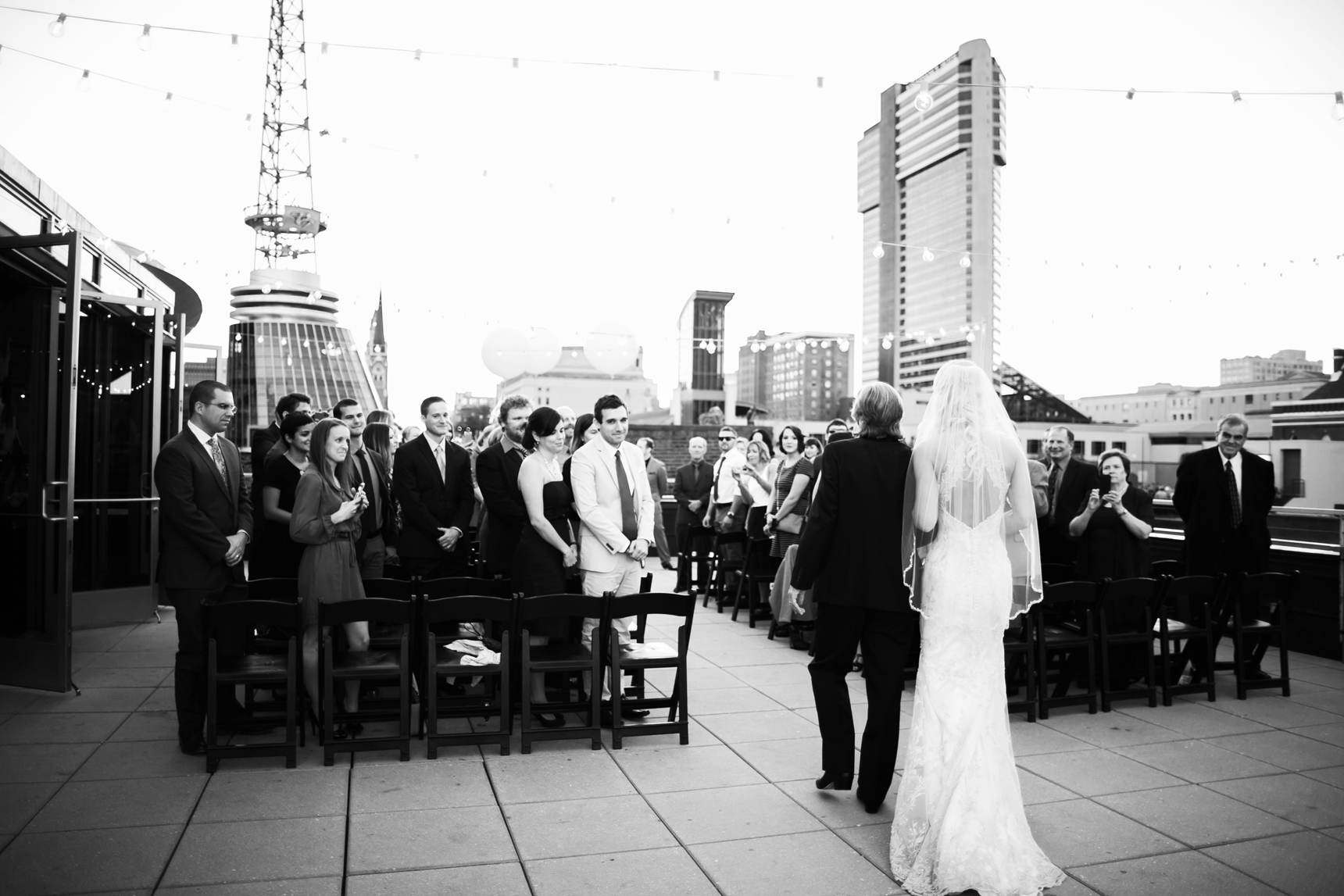 Nashville rooftop wedding