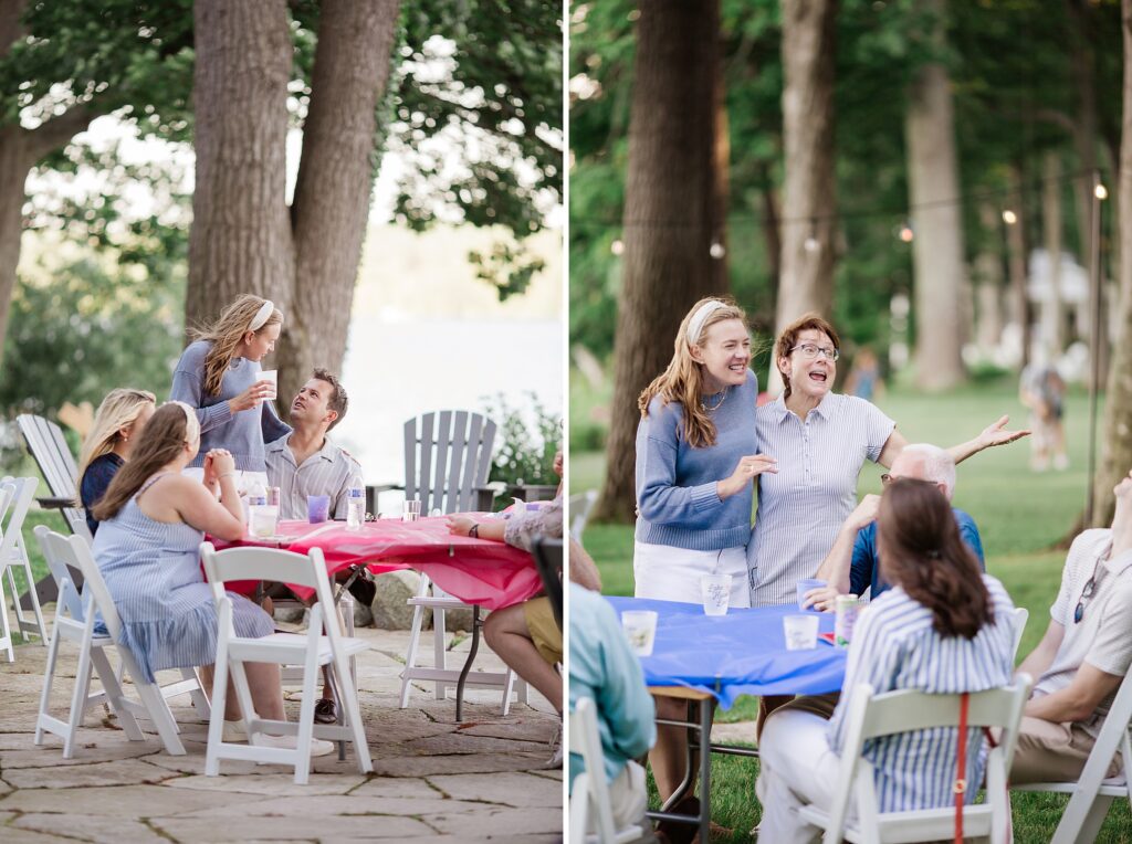 Welcoming guests to wedding weekend