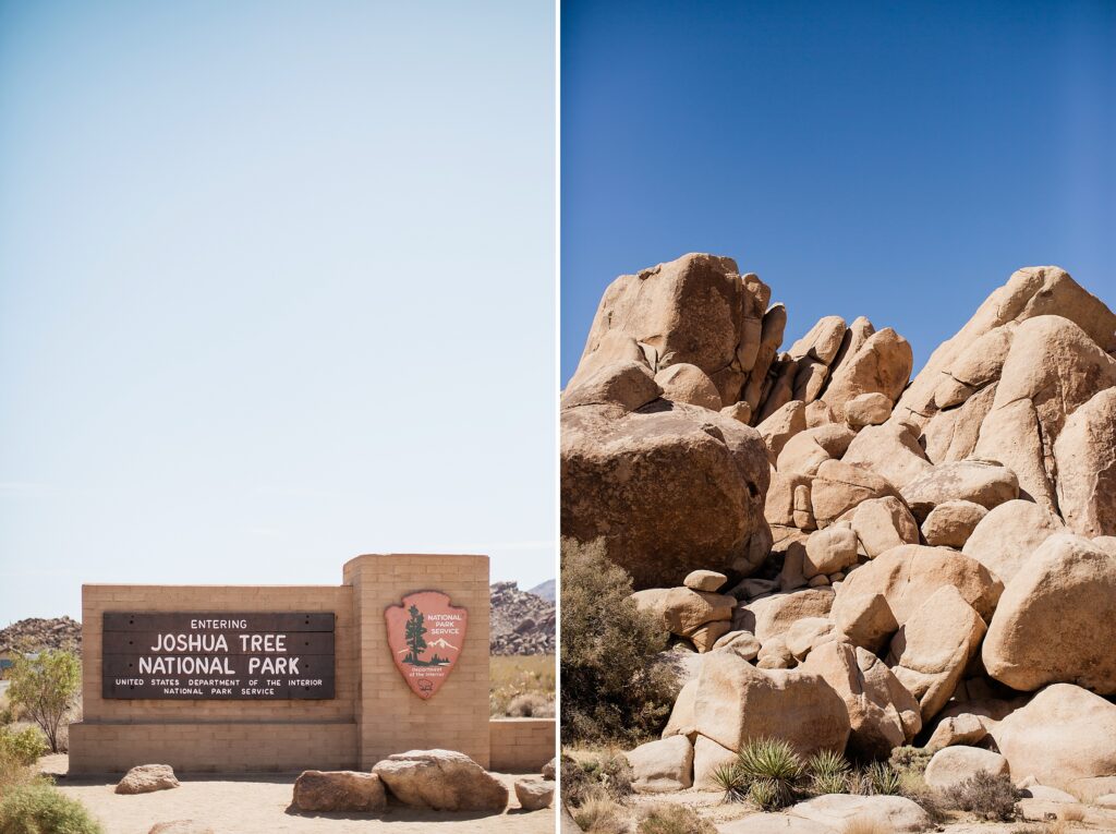 Joshua Tree National Park entrance sign