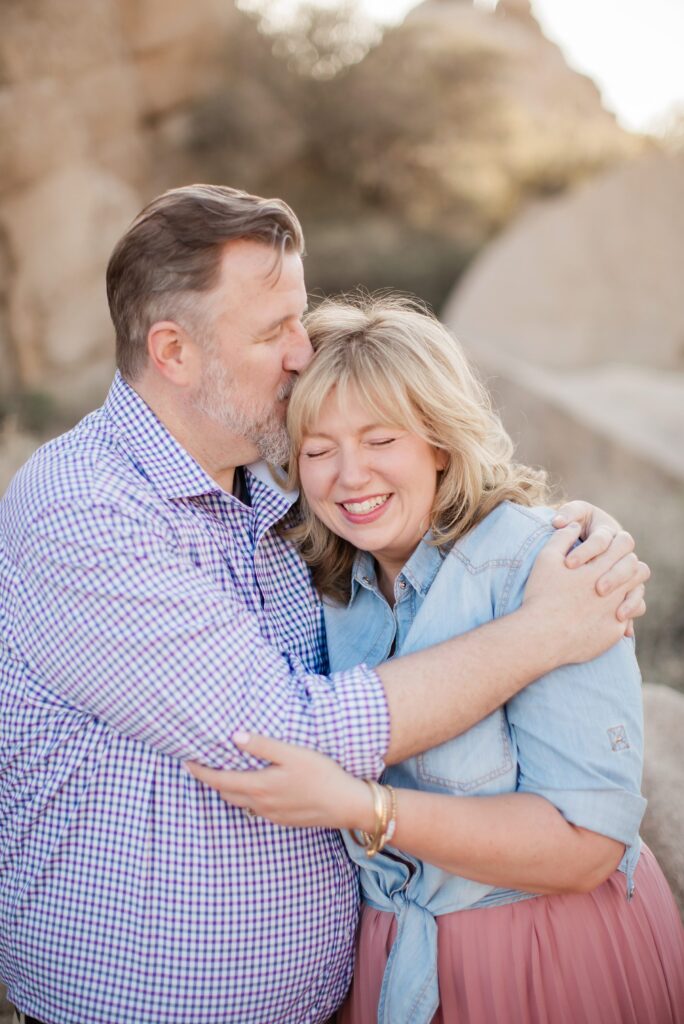 Relaxed engagement photos
