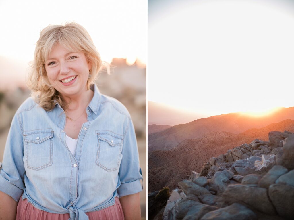 Sunset portraits at Keys View